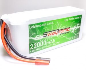 Sway-FPV Feldakku LiPo 6S 22’000mAh 35C/70C XT150
