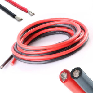 10AWG Silikon Kabel Schwarz und Rot, Preis pro 10cm