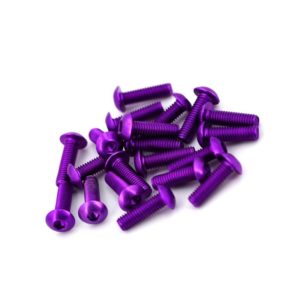 Aluminiumschrauben 7075 Violett (20Stk.)