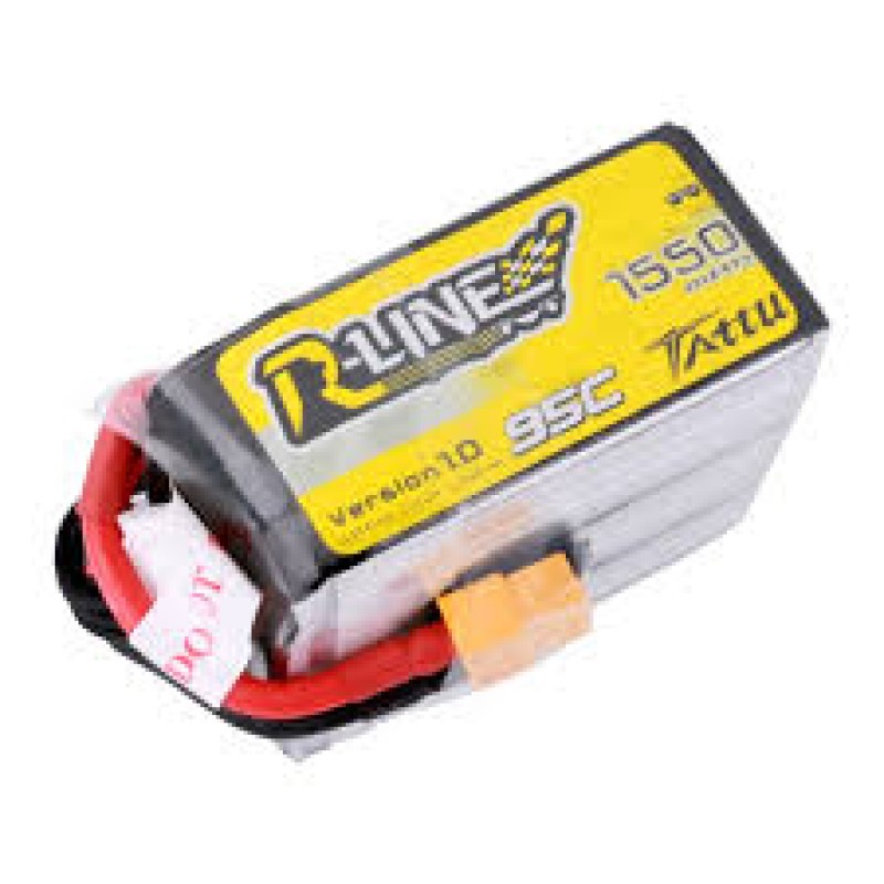 Tattu R-Line 1050mAh 95C 22.2V 6S1P Lipo mit XT60