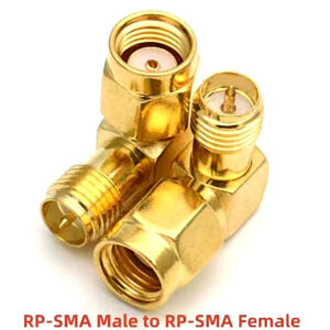 90 Grad RP-SMA Male auf RP-SMA Female