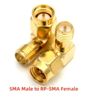 90 Grad SMA Male auf RP-SMA Female