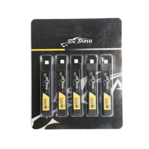 Tattu 300mAh 3.8V 75C 1S1P HV Lipo Battery Pack with BT 2.0 plug (5pcs)