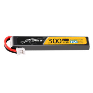 TATTU 300mAh 75C 3.8V 1S1P 1.14Wh Lipo Battery Pack with JST Plug
