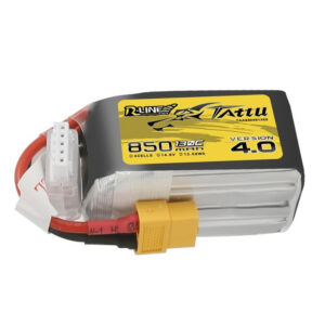 Tattu R-Line Version 4.0 850mAh 4S 14.8V 130C Lipo Battery Pack with XT60 Plug