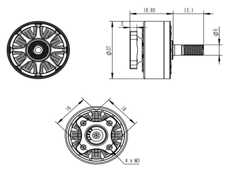 Team BlackSheep TBS Chupito EX2207 2000kv