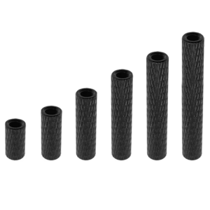M3 Aluminium Standoff Schwarz Geriffelt 30mm (1Stk.)