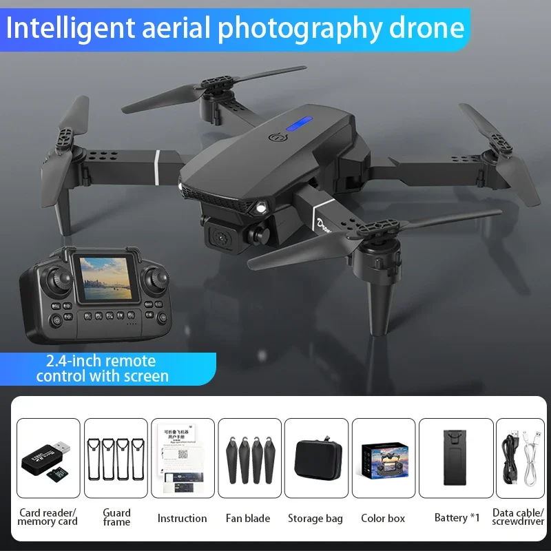 DroneFactory E99 Pro Drohne mit 8K Kamera und Fernsteuerung Schwarz 2
