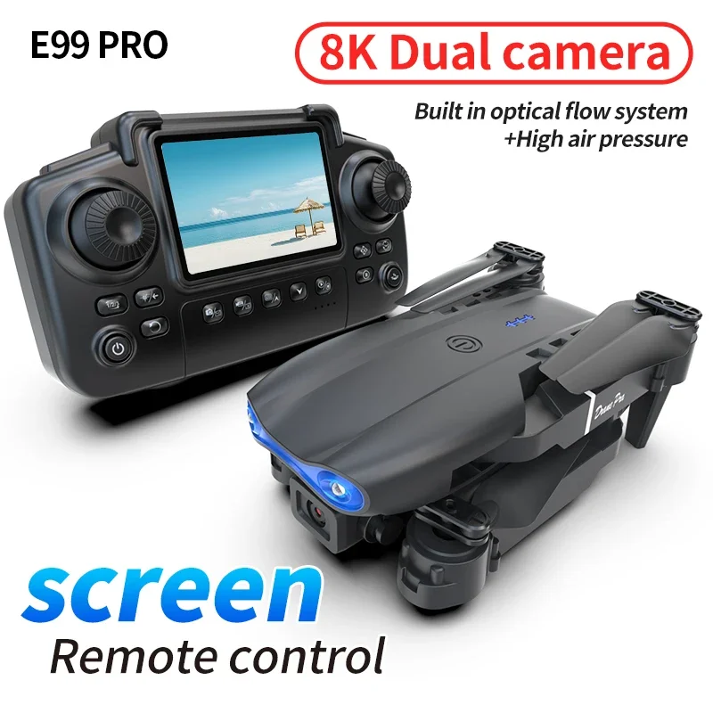 DroneFactory E99 Pro Drohne mit 8K Kamera und Fernsteuerung Schwarz