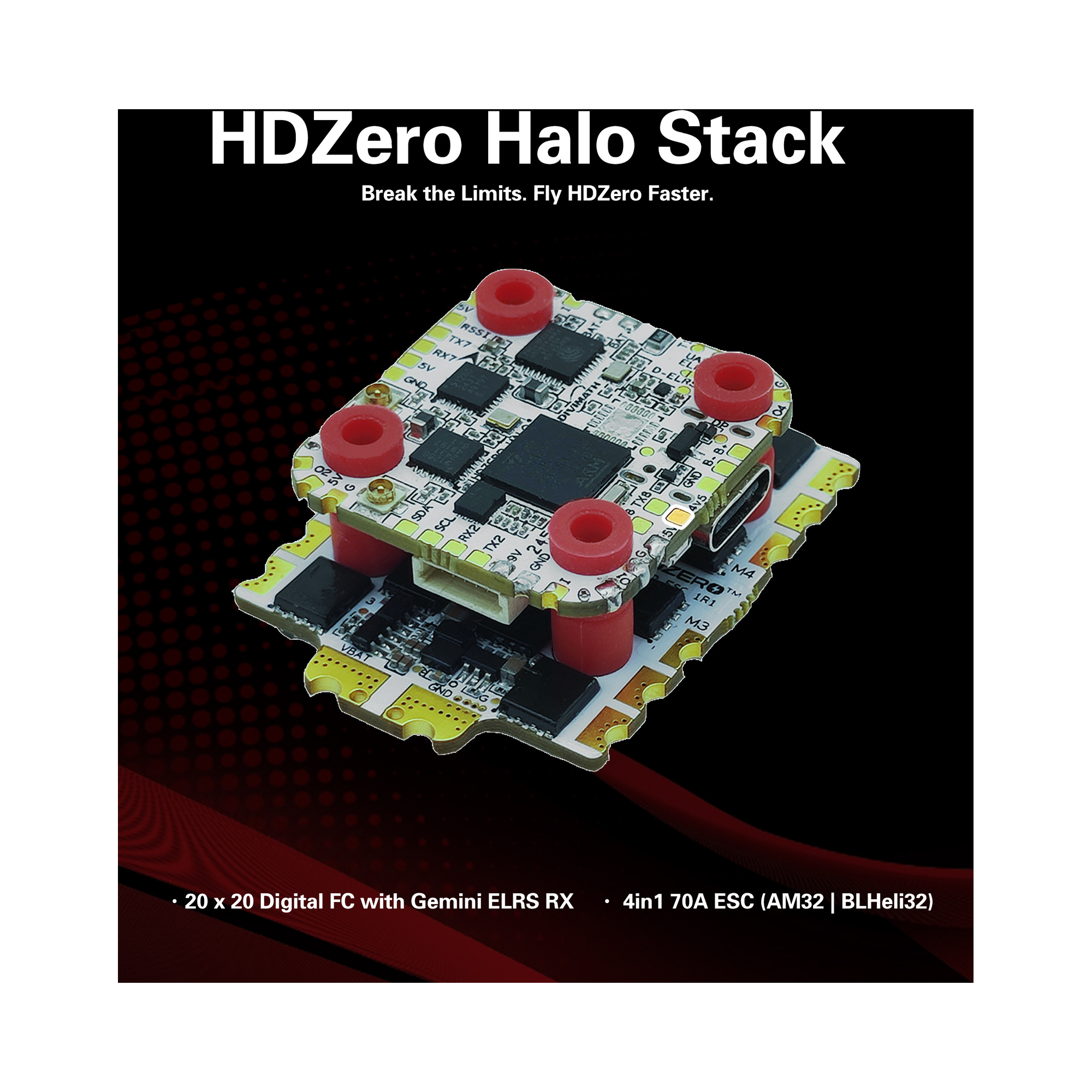 HDZero Halo Stack – ICM42688 / AM32 – Detailansicht 2