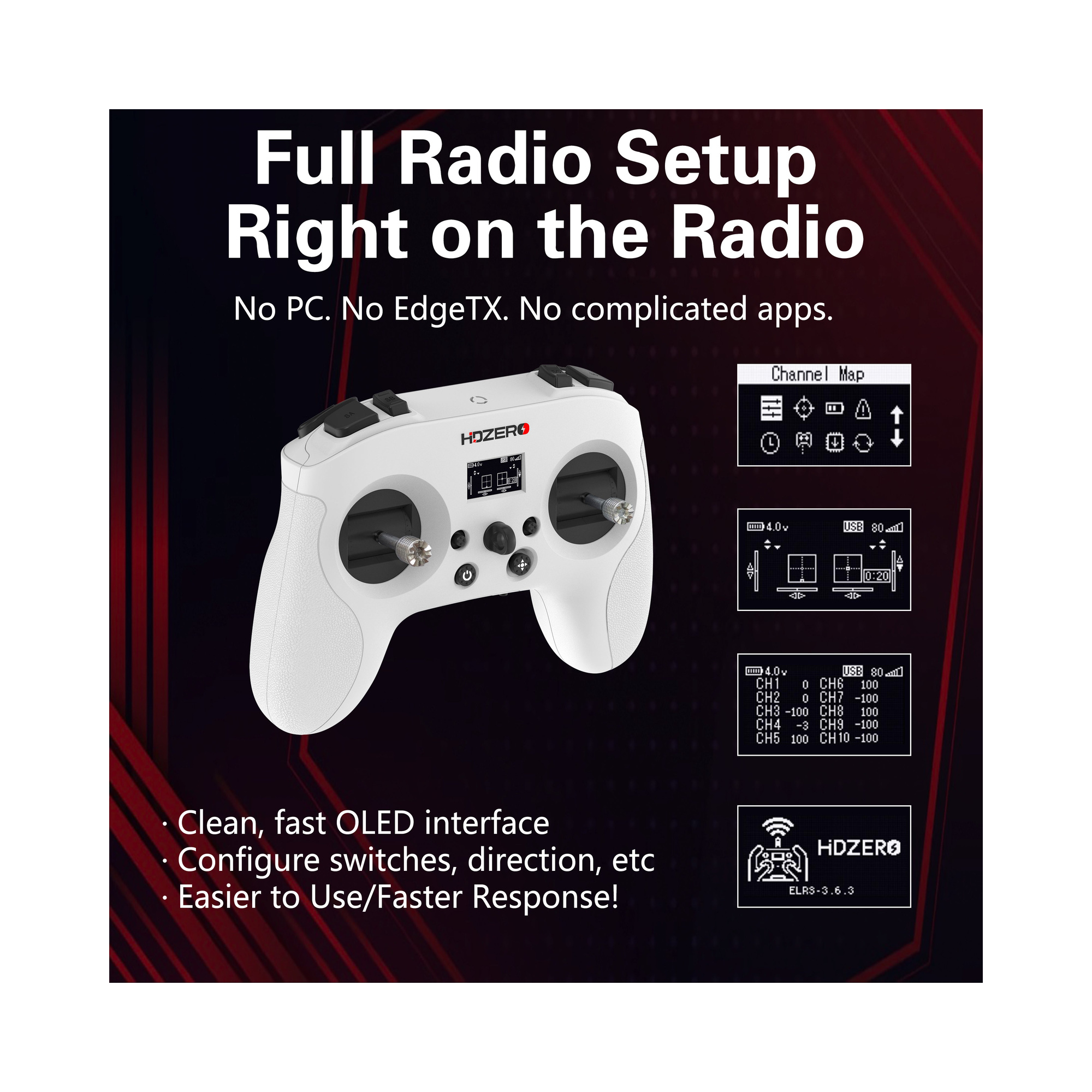 HDZero Radio – ELRS 250mW – Detailansicht 4