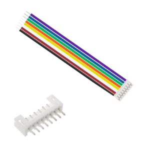 JST PH2.0 8-Pin: vollständiges Kabel mit separatem geradem Platinenstecker