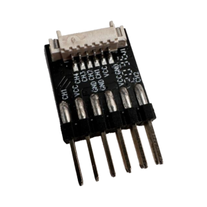 TBS Crossfire 6ch PWM Adapter mit Stecker – Produktansicht mit angelötetem Stecker